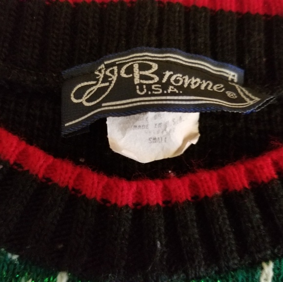Holiday Christmas Sweater JJ Browne Sz Small - Picture 4 of 4